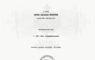Sonografia prsníkov SZU